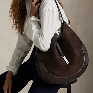 Polo ID Suede Large Shoulder Bag NWTGS